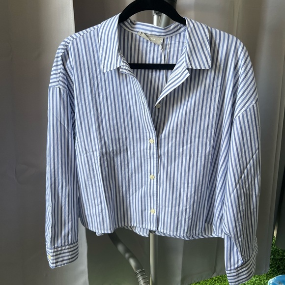 Everlane Tops - Everlane Stripe Button Down Top Size Small